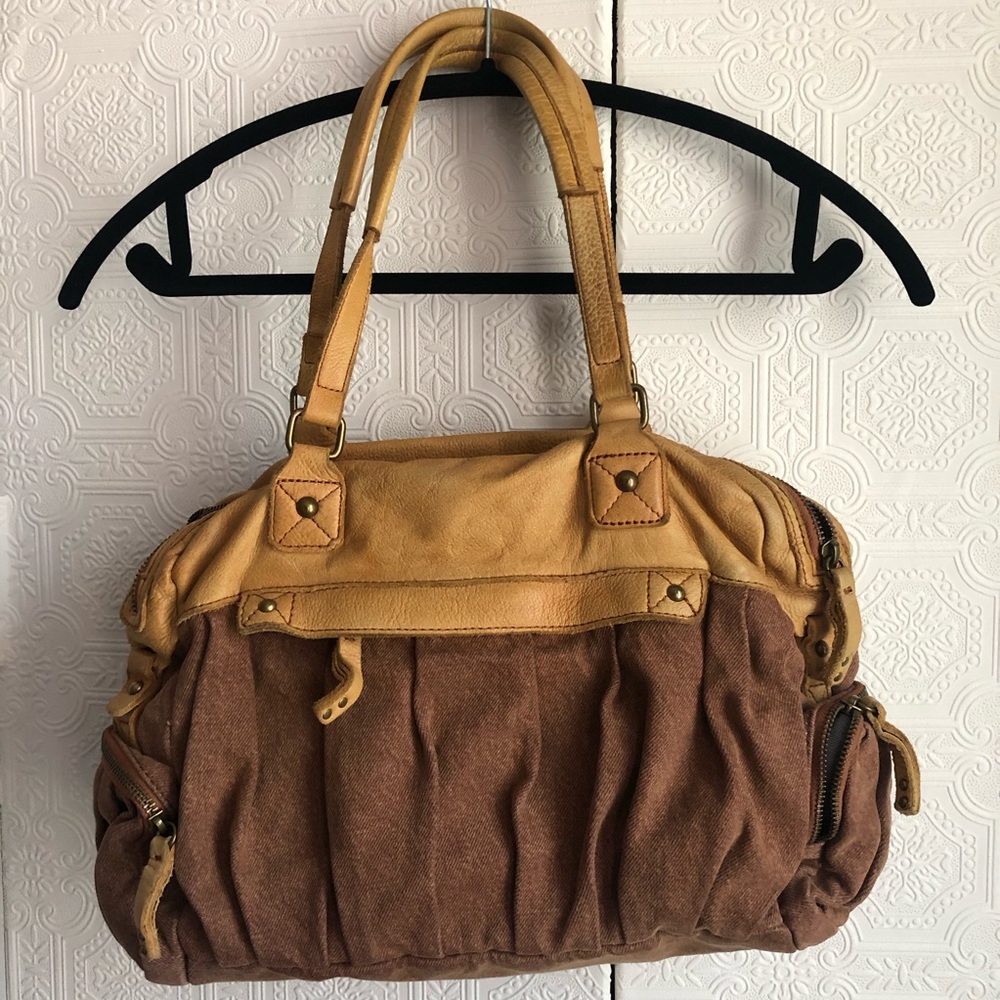 Schuler and Sons Philadelphia brown denim bag